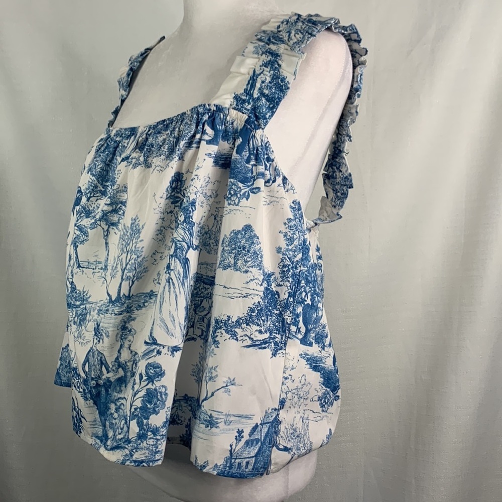 Gianni Bini Woven Sadie Sleeveless Square Neck Blouse- NWT - Picture 5 of 13